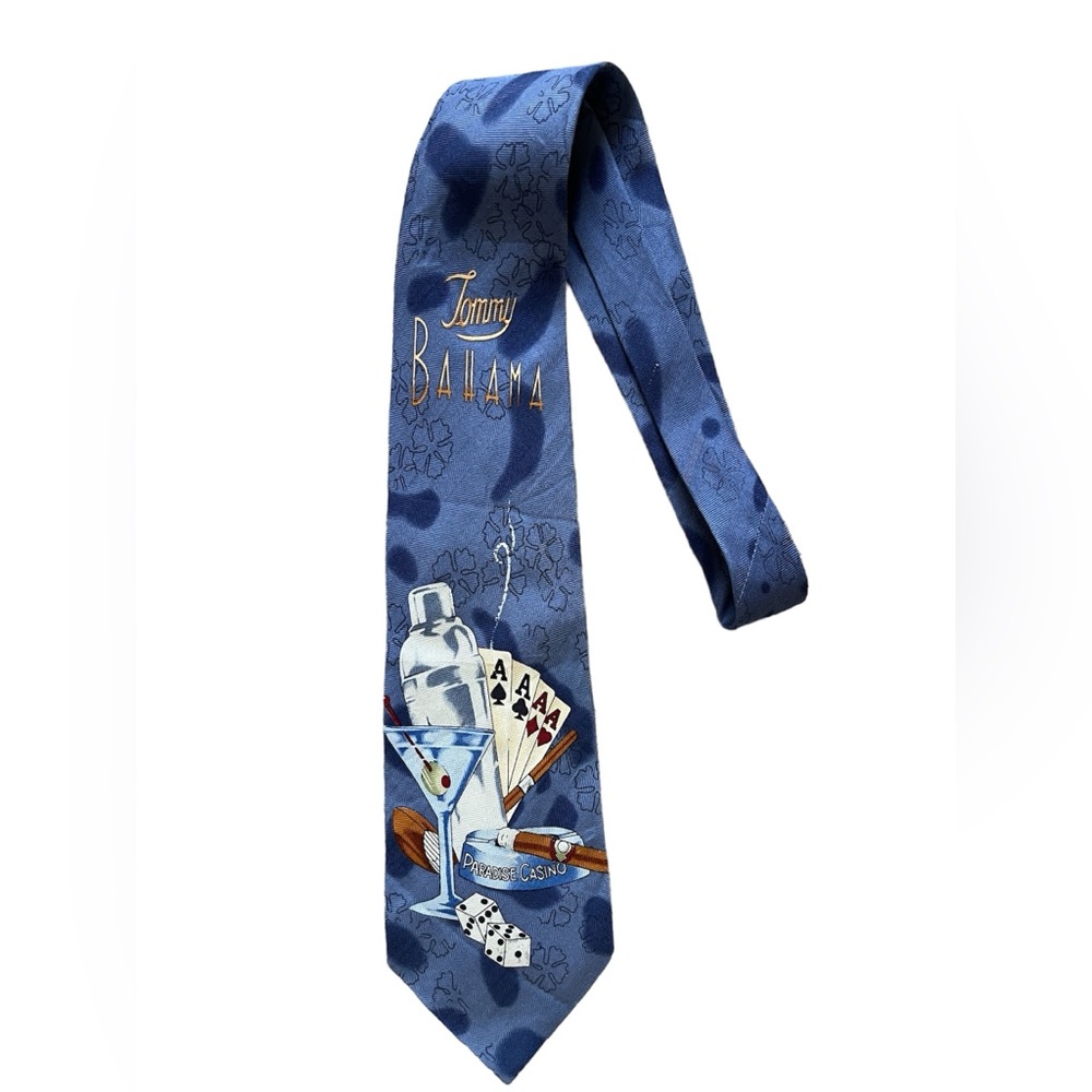 Tommy Bahama Necktie Paradise Casino 100% Silk